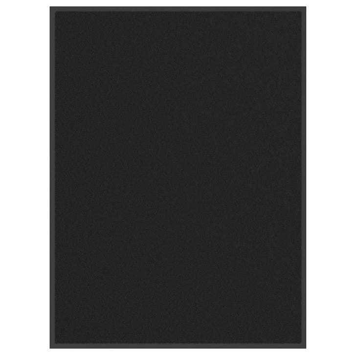 vidaXL Deurmat 80x120 cm zwart, Tuin en Terras, Deurmatten, Nieuw, Verzenden