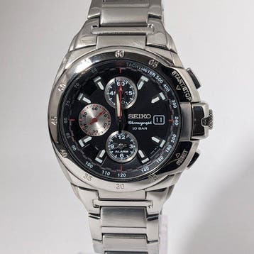 Seiko - Chronograph 100m Watch - Black Dial - Zonder