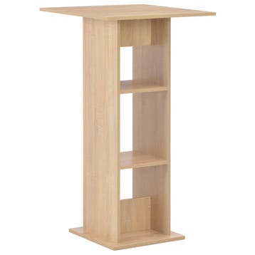 vidaXL Bartafel 60x60x110 cm eikenkleurig, Verzenden, Nieuw