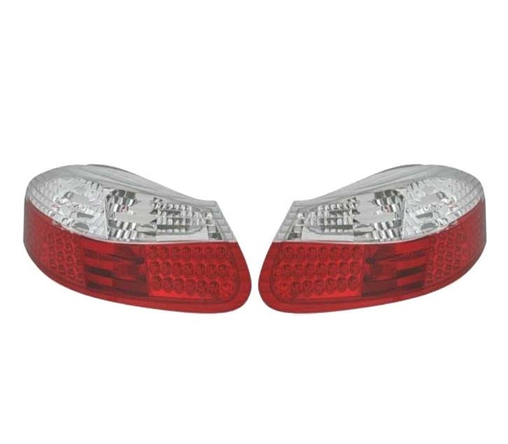 FEUX ARRIÈRE PORSCHE BOXSTER 986 96-04 LED ROUGE CHROMÉ, Auto-onderdelen, Verlichting, Verzenden