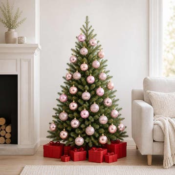 vidaXL Kerstballenset 75 st Roze 6 cm Polystyreen, Verzenden, Nieuw
