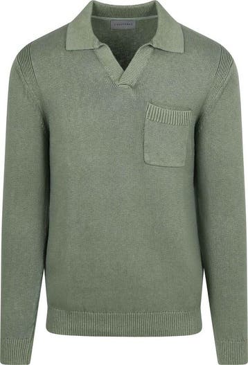 Suitable Raw Trui Riva Knit Groen maat Maat 48/50 (M) Heren, Nieuw, Suitable, Groen, Verzenden