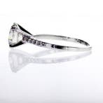 Zonder minimumprijs - Verlovingsring - 14 karaat Witgoud -, Handtassen en Accessoires, Antieke sieraden