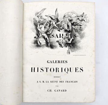 Gavard - Galeries historiques de Versailles + Histoire de, Antiek en Kunst