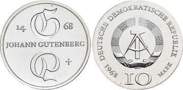 Ar 10 Mark 1968 A duitse Demokratische Republik, Verzenden, België