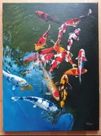Alexander Nakonechnyi (XX-XXI) - Carpa Koi, Antiek en Kunst, Kunst | Schilderijen | Modern