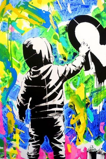 Golden Boy (2000) - “ANGEL DUST” - Unique Original Painting
