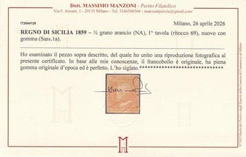 Anciens états italiens - Sicile - 1859 Sicile 1/2 grain