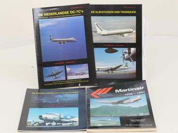 Set van 4 luchtvaartboeken: Nederlandse DC-7’s, DC-8 vlie., Boeken, Vervoer en Transport, Ophalen of Verzenden, Nieuw