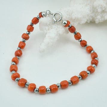 Koraal - Zilver, Zonder reservering - Armband - CORALLO