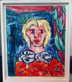 Etienne Elias (1936-2007) - Jacqueline Van Loo, Antiek en Kunst, Kunst | Schilderijen | Modern