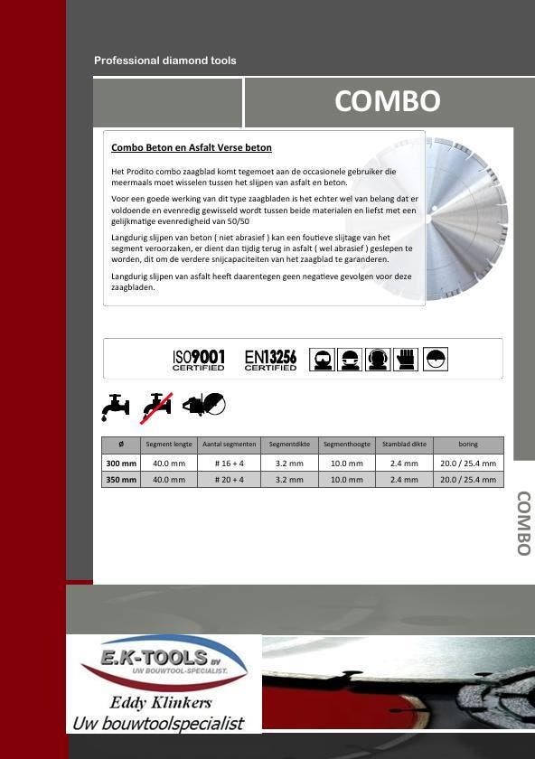 Diamantzaagblad Combo: Beton - Asfalt - Glijbekisting., Doe-het-zelf en Bouw, Gereedschap | Zaagmachines, Nieuw, Verzenden