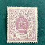 Luxembourg 1865 - Écu de 10 centimes avec perforation -