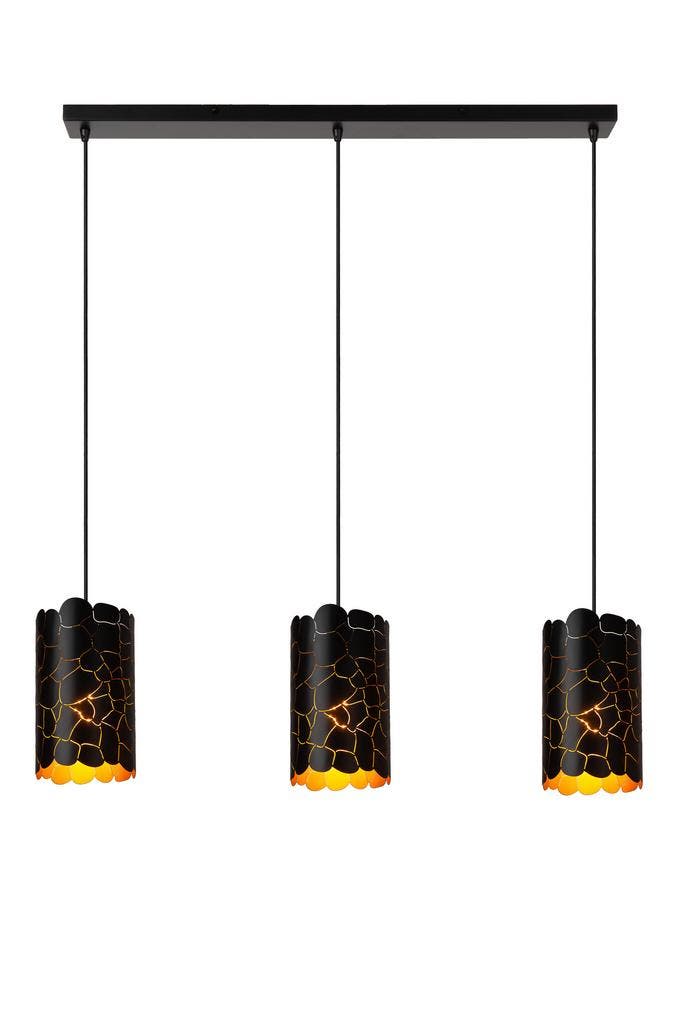 Hanglamp Lucide ALMELO -  - 3xE27 - Zwart, Huis en Inrichting, Lampen | Hanglampen, Nieuw, Verzenden