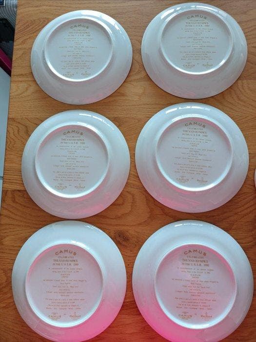 Haviland & Co. Limoges - Roch Popelier - Assiette (6) -, Antiquités & Art, Antiquités | Verre & Cristal