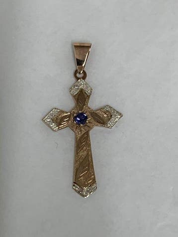 Croix - Or 12 ct, Argent 925 - 1950-1960