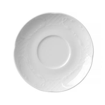 Schotels | FLORA | Porselein | Wit | 12 Stuks | Ø158mm, Verzenden