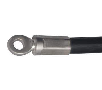 Tuinmeubel kabels 20m zwart + slot, Verzenden