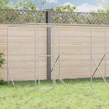 vidaXL Hondenkennel voor buiten 6x2x2 m gegalvaniseerd staal, Verzenden, Nieuw