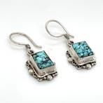 Argent - Boucles doreilles - turquoise