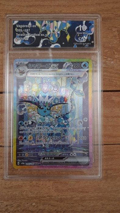 Pokémon - 1 Graded card - Vaporeon 205/187 Full art, Foil -, Hobby & Loisirs créatifs, Jeux de cartes à collectionner | Pokémon