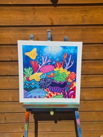 Kev Munday - Starlit Reef - Premium Art Print