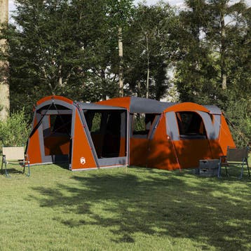 vidaXL Familietent voor 20 personen 20-persoons Grijs en, Caravanes & Camping, Verzenden