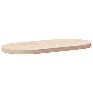 vidaXL Tafelblad 60x30x2,5 cm massief grenenhout ovaal, Huis en Inrichting, Verzenden, Nieuw