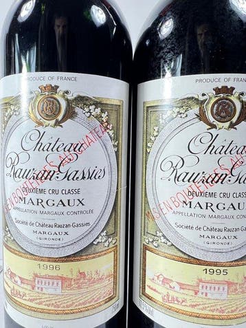 1995 & 1996 Château Rauzan-Gassies - Margaux 2ème Grand Cru, Collections