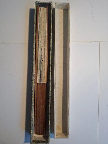 Éventail (6) - Papier Bois,Tissu - Asie,Europe, Antiquités & Art