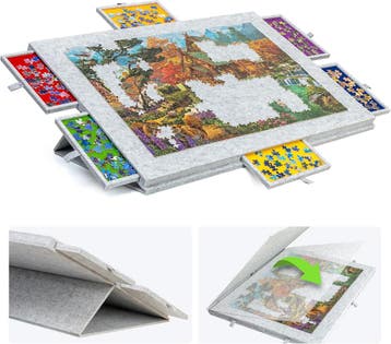 Lavievert Puzzelbord vilt | Retour deal | Snel weg = weg, Hobby en Vrije tijd, Verzenden, 500 t/m 1500 stukjes, Zo goed als nieuw