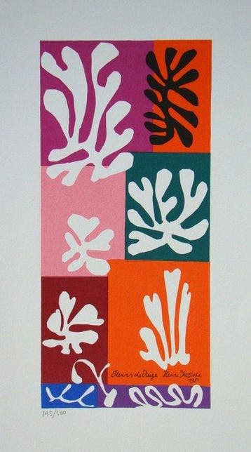 Henri Matisse (1869-1954) - Fleurs de Neige - Lithograph