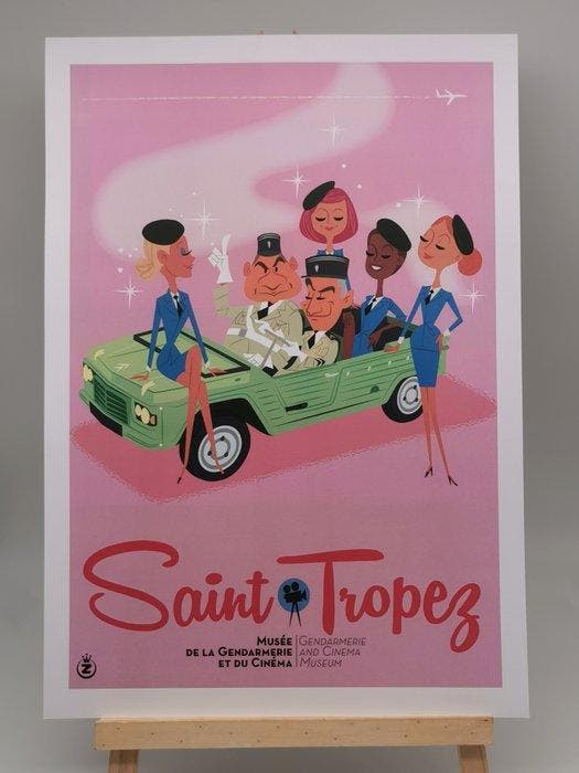 Monsieur Z - Monsieur Z - Les gendarmes de Saint-Tropez -, Antiquités & Art, Art | Dessins & Photographie