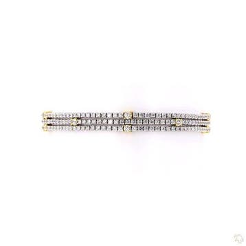 Armband - 18 karaat Witgoud, Geel goud - 4.60ct. tw. Diamant, Nieuw