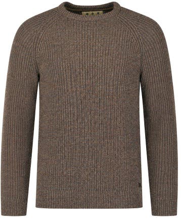 Barbour Trui Lamswol Knitted Bruin maat Maat 52/54 (L) Heren, Verzenden