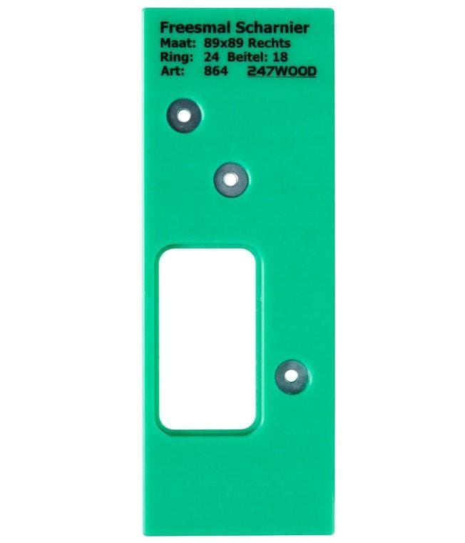 247WOOD Freesmal sluitplaat 89x89 rechts, Doe-het-zelf en Bouw, Overige Doe-Het-Zelf en Bouw, Nieuw