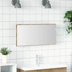 vidaXL Spiegel Wandgemonteerd artisanaal eikenkleurig 80 x, Huis en Inrichting, Verzenden, Nieuw