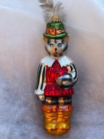 Krebs: De gelaarsde kat-kerstornament sprookje - Décoration, Nieuw