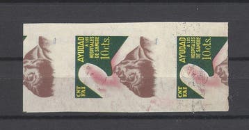 Spanje 1938 - Verdediging van Madrid - kleurfout -, Gestempeld