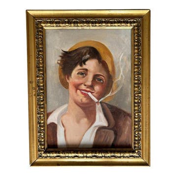 Scuola napoletana (XX) - Scugnizzo con sigaretta