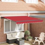 vidaXL Zonnescherm Frame Rood 350 x 250 cm Polyester met, Verzenden, Nieuw
