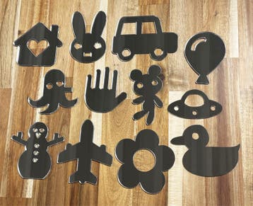 Spiegelset voor kinderkamers (8-10 cm diameter per spiegel,, Verzenden, Nieuw