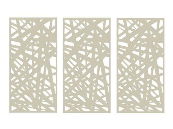 Veiling - 3x Composiet terrasscherm Kerplunk 180x90cm, Tuin en Terras, Tuinschermen