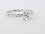 Verlovingsring - 14 karaat Witgoud - 0.88ct. tw. Diamant