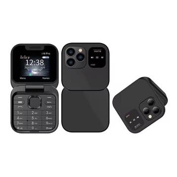 I16 Pro Mini Vouwbare Telefoon - 1.77 inch HD Scherm - Dual, Verzenden, Nieuw
