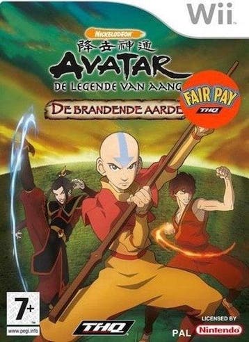 Avatar de Legende van Aang de Brandende Aarde (Wii Games), Games en Spelcomputers, Ophalen of Verzenden, Zo goed als nieuw