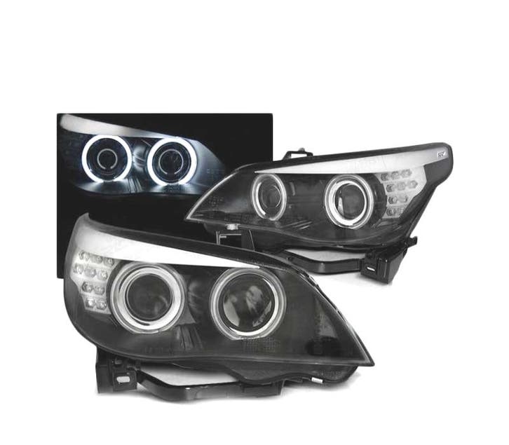 PHARES POUR BMW E60 E61 03-07 ANGEL EYES LED CCFL + CLIGNOTA, Autos : Pièces & Accessoires, Éclairage, Envoi