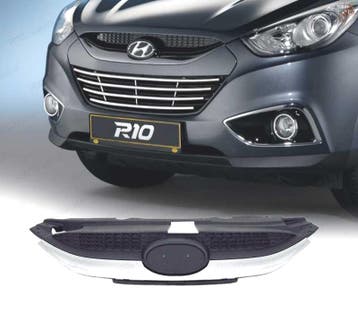 Calandre Pour Hyundai Ix35 09-13 Sport Noir Chromé, Autos : Pièces & Accessoires, Verzenden