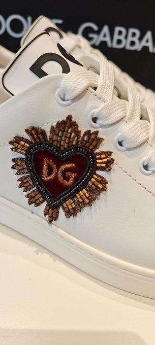 Dolce & Gabbana - DG Beaded Heart Low Top - Sneakers -, Nieuw