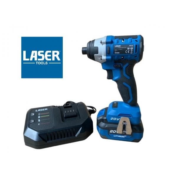 Accu slagschroevendraaier 20V met accu en lader - Laser T..., Auto diversen, Autogereedschap, Nieuw, Verzenden